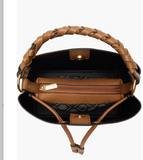 Black ELIANNA Leather Nanette Lepore Bucket Bag/Crossbody