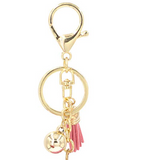 PINK SCOOP ICE CREAM CONE KEYCHAIN