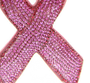 PINK  Beaded Breast CANCER RIBBON WITH TASSEL Purse Charm Key Chain