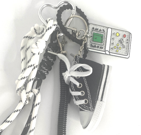 HIGH TOP Black Sneaker Scoreboard Purse Charm