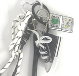 HIGH TOP Black Sneaker Scoreboard Purse Charm
