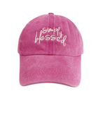 Distressed "Simply Blessed" Baseball Cap (Color Options)