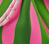 Emerald Pink KNITTED BEACH TRAVEL WEEKEND TOTE