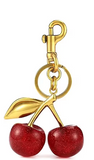 RED CHERRIES PURSE CHARM KEY CHAIN