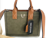 TRUE RELIGION Modern Edge Suede Mini Tote