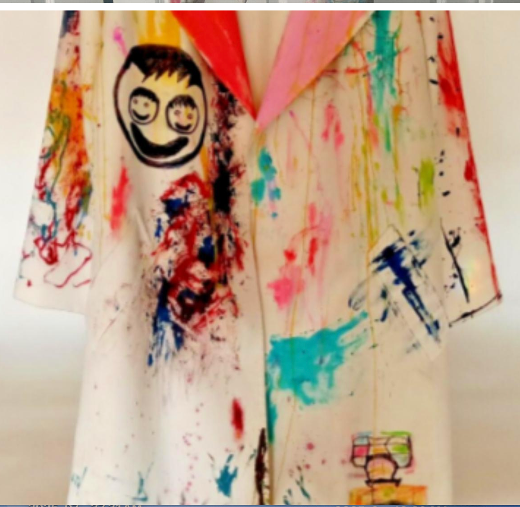 Vintage London Fog Pop Art Trench 80s
