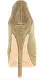 Chinese Laundry Women's Lickety Split Gold Sparkle Heeled Booties 2000