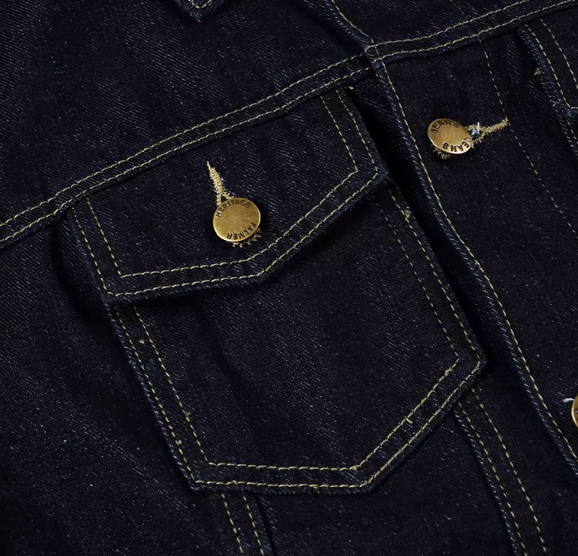 ELEVATED DARK DEMIN FITTED JACKET DROPS SEPT 10