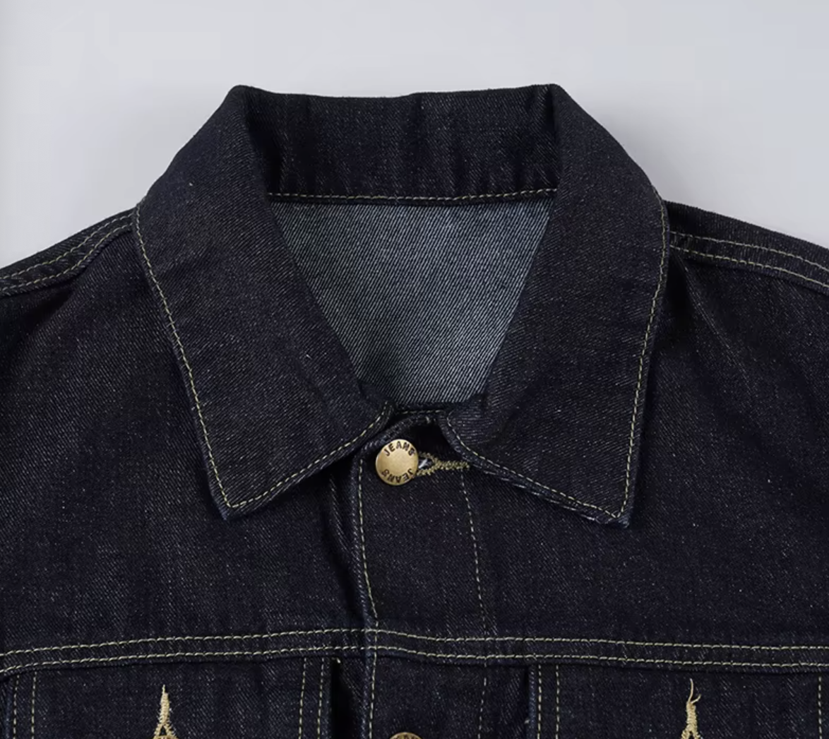 ELEVATED DARK DEMIN FITTED JACKET DROPS SEPT 10