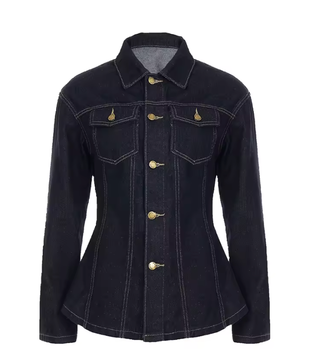 ELEVATED DARK DEMIN FITTED JACKET DROPS SEPT 10
