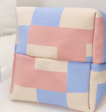 PINK KNIT LOVE BUCKET BAG