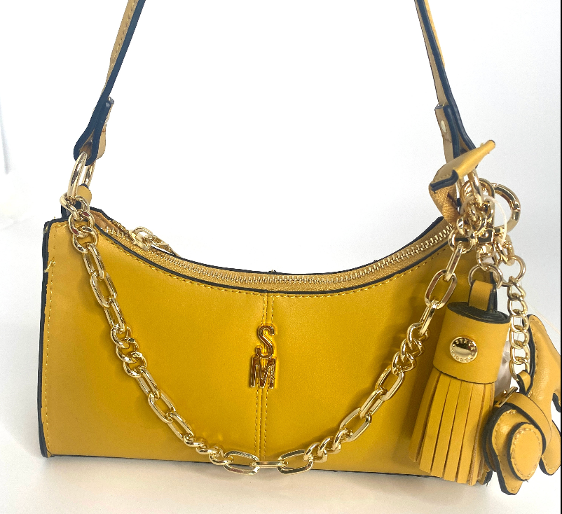 STEVE MADDEN MUSTARD YELLOW LEATHER MINI