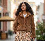 Free People Faux Fur Deadstock Jacket