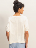 COMFY EASY BASIC TRENDY SLUB TEE (COLOR OPTIONS)