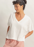 COMFY EASY BASIC TRENDY SLUB TEE (COLOR OPTIONS)