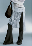White Lace  Grunge AestheticsSkirt Y2k Vintage Irregular  Street Cut Skirt April 14th