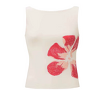 Summer Breeze Sleeveless Flower Shell (Color Options)