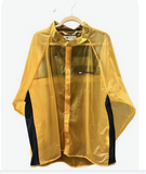 Vintage  90s Tommy Hilfiger Athletics Yellow Rain Jacket Windbreaker Flag Logo Med.