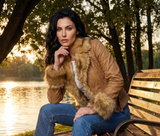 Vintage Faux Fur Leather Jacket 70's