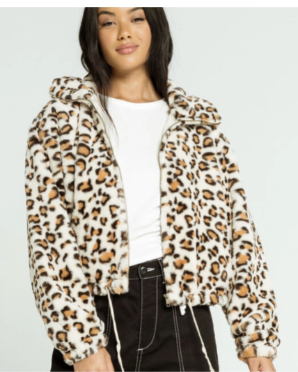 Victoria's Secret PINK Leopard Faux Jacket Deadstock