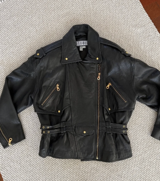 Vintage Studio Siena Womens Moto Jacket 80s