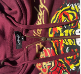 Vintage ED HARDY Cropped HOODIE. 200O Y2k