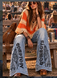 FOREVER 21 COMPTON GRAFFITTI JEANS