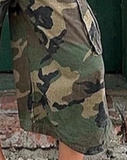 WIDE LEG CAMO CARGO CAPRIS