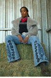 FOREVER 21 COMPTON GRAFFITTI JEANS