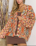 MULTI COLOR KNITTED CARDIGAN