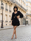 Black Cut Out Retro Dress by MOD
