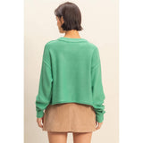Double Zero - Cropped Oversized Sweater