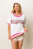 MAMA Short Sleeve Knit