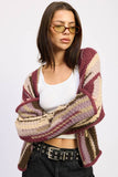 Emory Park - COLOR MIXED CARDIGAN TOP