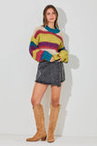 COLORBLOCK CABLE KNIT SWEATER (Color Options)