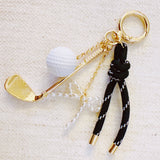 Par Tee Golf Bag Charm – Chic Gold Purse Charm  GOLD OR SILVER