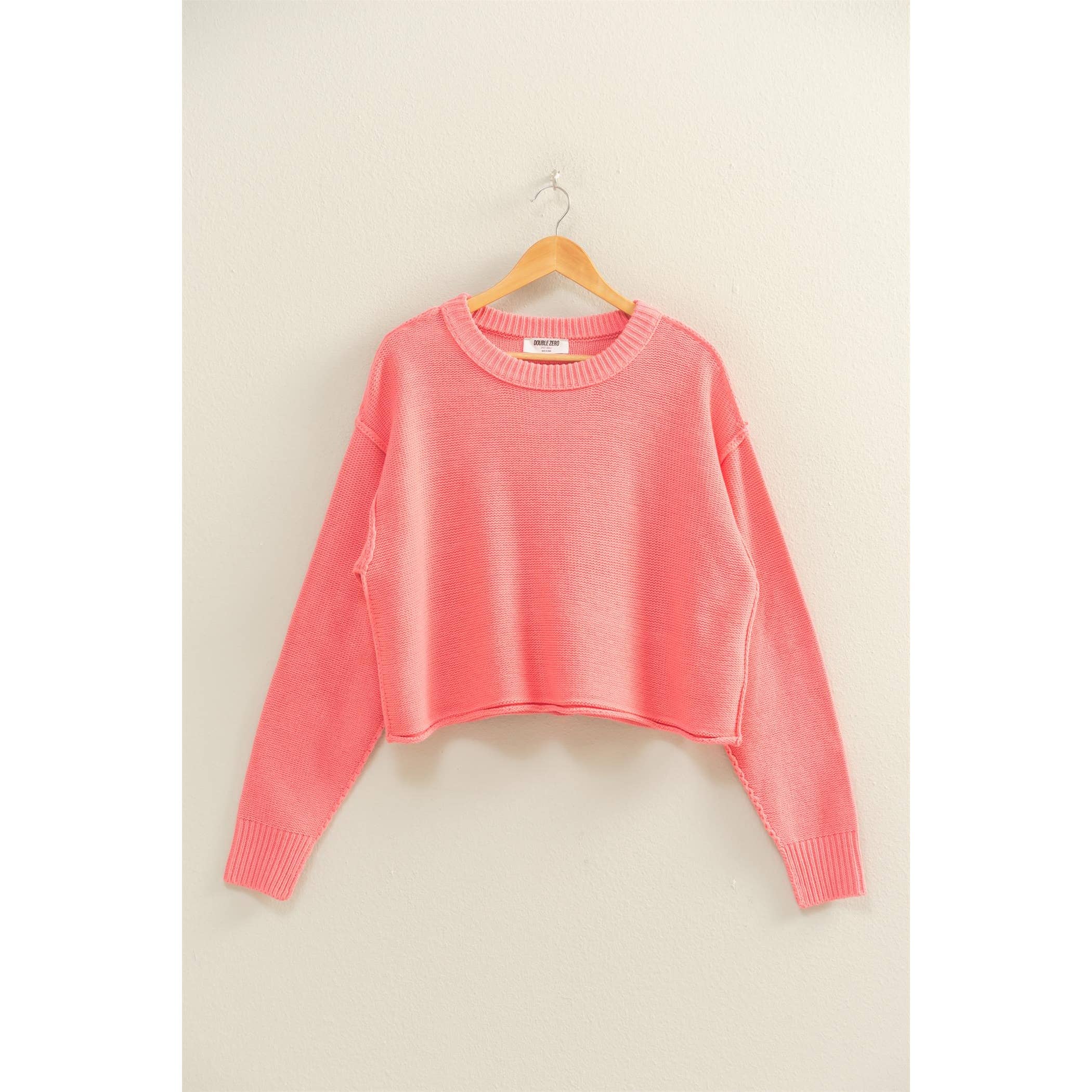Double Zero - Cropped Oversized Sweater