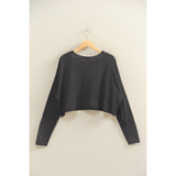 Wide Neck Drop Shoulder Relaxed Fit Sweater