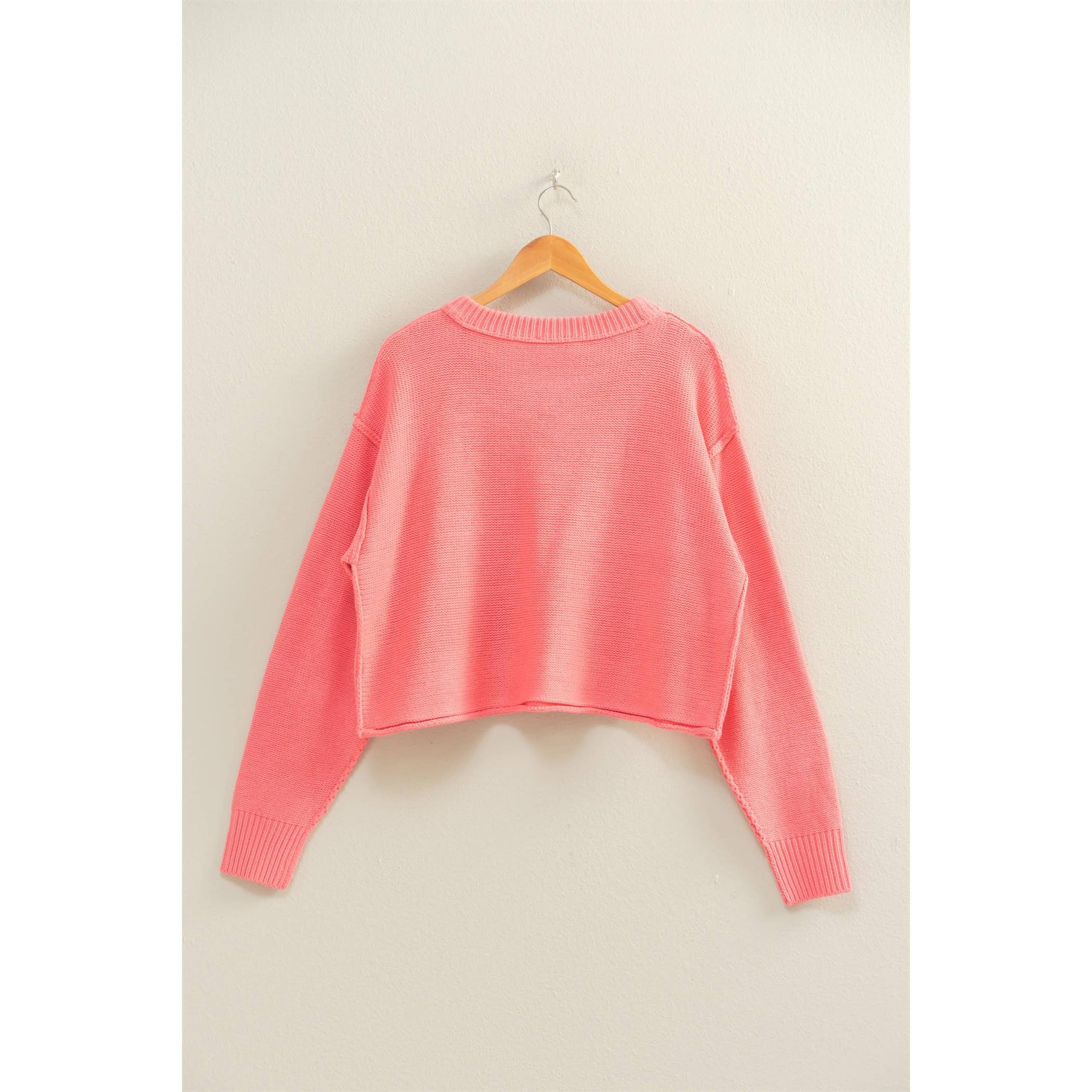 Double Zero - Cropped Oversized Sweater