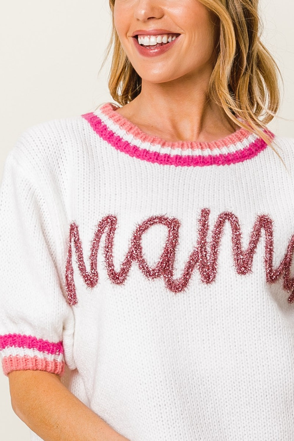 MAMA Short Sleeve Knit
