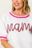 MAMA Short Sleeve Knit