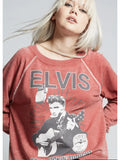 ELVIS Distressed Oversized Sweatshirt