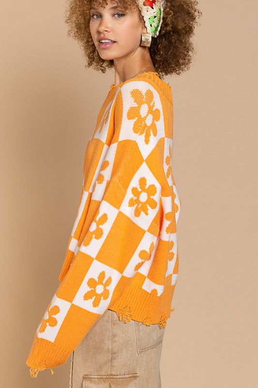 DAISY KNIT OVERSIZE SWEATER  by POl (Color Options)
