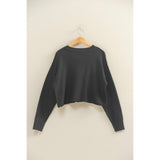Double Zero - Cropped Oversized Sweater