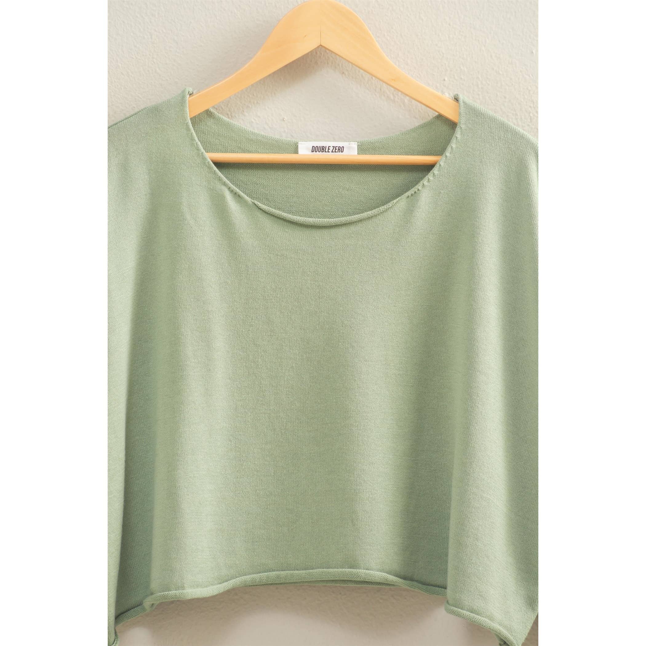 Wide Neck Drop Shoulder Relaxed Fit Sweater