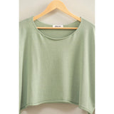 Wide Neck Drop Shoulder Relaxed Fit Sweater
