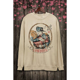 I ONLY KISS COWBOYS LONG SLEEVE SWEATSHIRTS: White / M