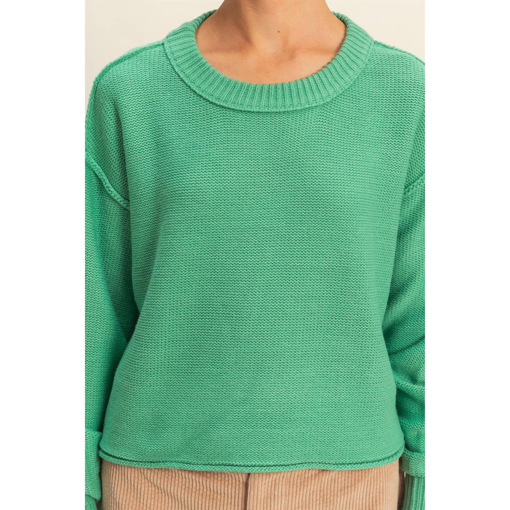 Double Zero - Cropped Oversized Sweater