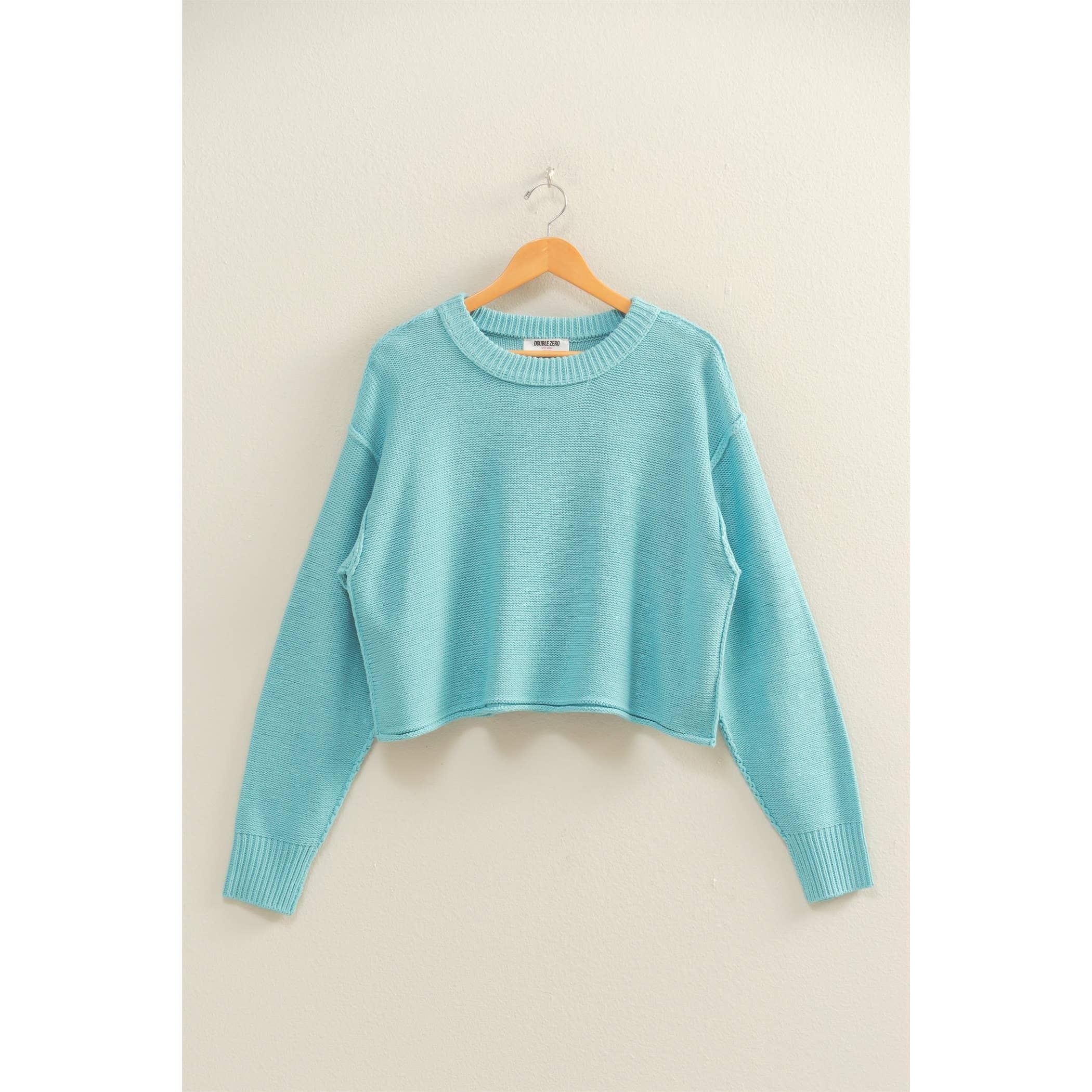 Double Zero - Cropped Oversized Sweater