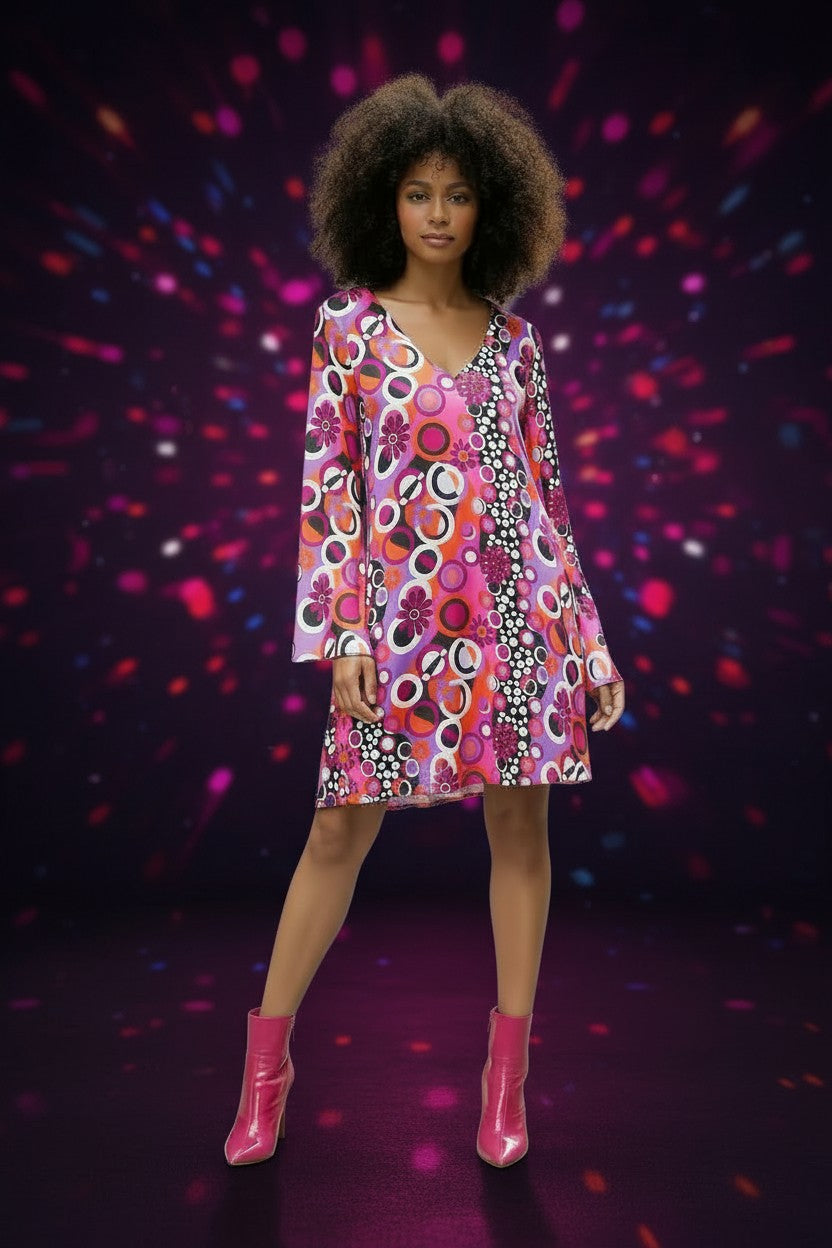 POP ART MINI DISCO RETRO DRESS